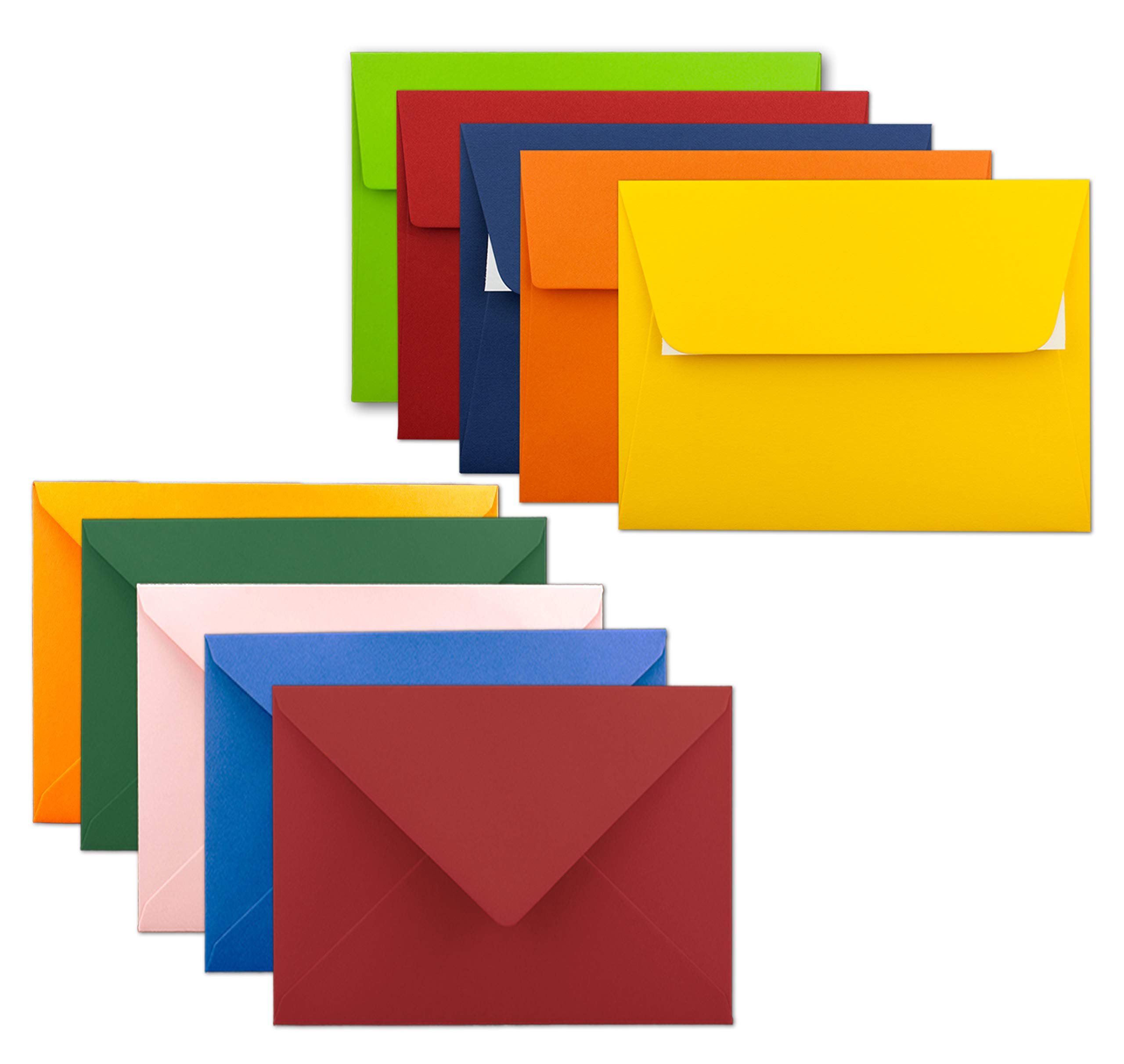 Coloured Envelopes Mixed/Assorted Sizes/Colours Mix â€“ Various Designs/Marke Gustav Neuser DIN C6 Colourful