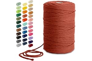 Nook Theory 3mm Macrame Cord 220 Yards - 4mm 5mm Soft Macrame Rope Perfect for Knots - Macrame Supplies for Wall Hangers & Bo