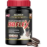 ALLMAX ISOFLEX Whey Protein Isolate, Cookies &amp; Cream, 2 lb | Supports Lean Muscle Growth, Enhances Recovery, 27g Whey Protein Isolate, Ultra-Pure, Gluten Free