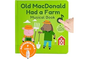Cali's Books Old MacDonald Had a Farm Music Book for Toddlers 1-3 Years Old - Nursery Rhymes Musical Books, Interactive Baby Sound Book, Singing Toy for Children Girls, Learning Song Toys Toddler Boys