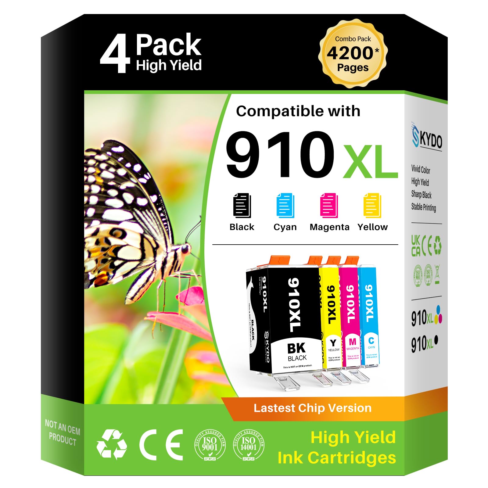 Photo 1 of 910XL Ink Cartridges for HP Printers Compatible for HP 910XL Ink Cartridges Combo Pack