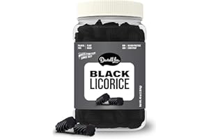 Darrell Lea Bulk Australian Licorice, Non-GMO, No Palm Oil, No High Fructose Corn Syrup, Soft & Chewy Licorice Candy, Made in Australia (3 Pound Bulk Tub, Original Black)