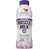 Muscle Milk Smoothie Protein Yogurt Shake, Strawberry Banana, 25g Protein, 15.8 FL OZ, 12 Count