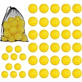 PICKLETECH Pickleball 20 Pack | 40 Pack - 40 Holes Multicolor Outdoor Pickleball with Mesh Bag, Perfectly Balanced, High Bounce True Flight, Pickle Ball for Tournament Play