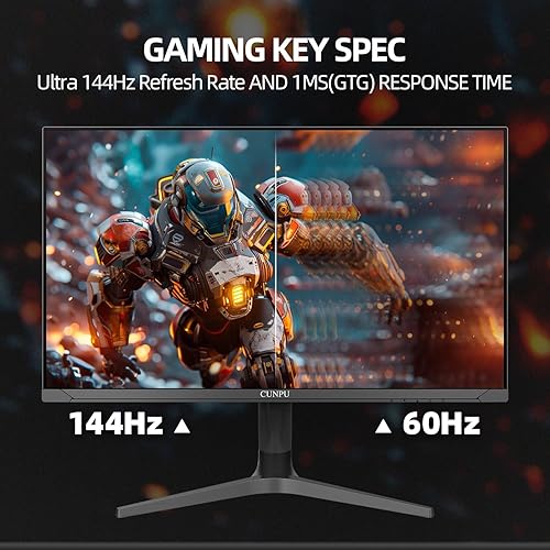 32 Inch 4K 144Hz Gaming Monitor, UHD Fast IPS Panel, 1ms GTG, sRGB 120%,  Freesync G-Sync, DisplayPort, HDMI