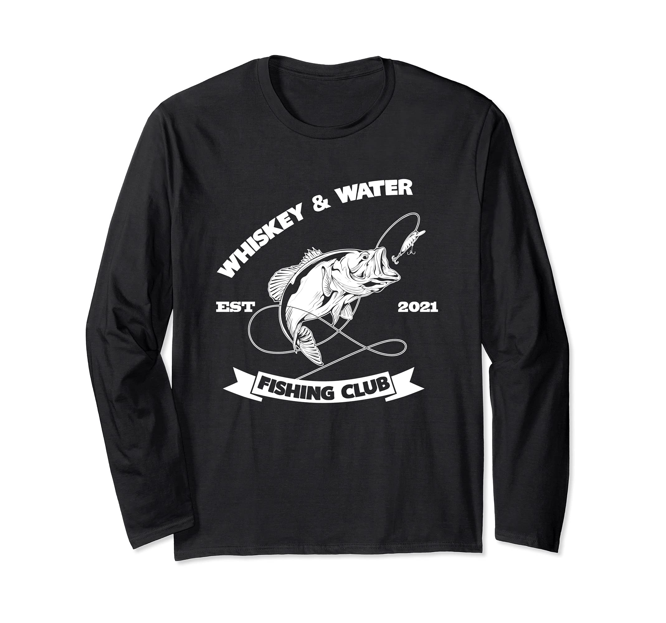 Whiskey & Water Fishing Club Long Sleeve T-Shirt