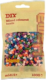 Hama Mixed Bag 1,000 Beads in Bag - New for 2021 Craft Set