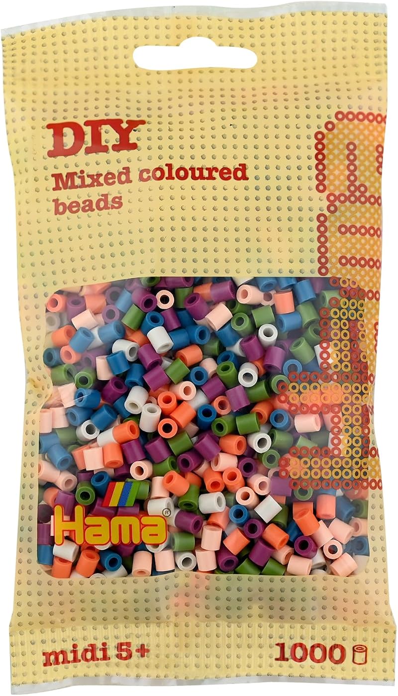 Hama Mixed Bag 1,000 Beads in Bag - New for 2021 Craft Set