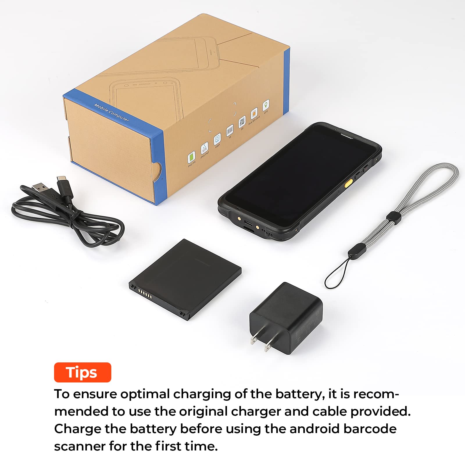 MUNBYN Android Barcode Scanner with Full Screen 5.5