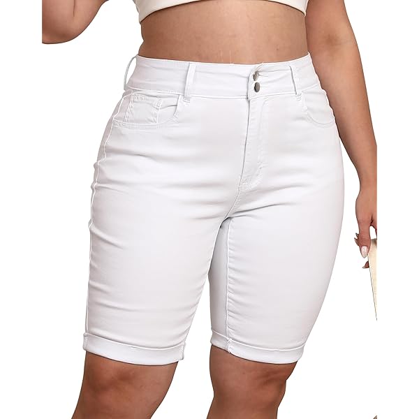 epa エパ　high waist short pants EFJONE Shorts for Women Summer White High Waist Zip Side