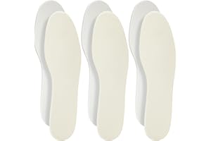 Comfwalk Shoe Filler Insert - Full Length Daily Latex Foam Shoe Inserts, Shoe Insoles for Shoes That are Too Big, 3 Pairs (EU 38, US Women 8 Men 5)