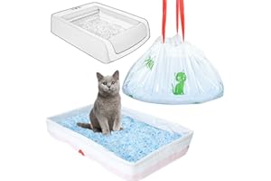 JOCCIK Litter Box Liners Compatible with PetSafe ScoopFree Reusable Tray Refills, 20 Counts Cat Litter Tray Liners