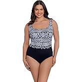 Longitude Women's Swimwear X-Back Tank One Piece Swimsuit