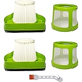 Moreffi 2 Pack HEPA Filter Kit Replacement For Bissell Pet Hair Eraser Handheld Vacuum 1782 17823, Compare to Parts # 1608653 1608654