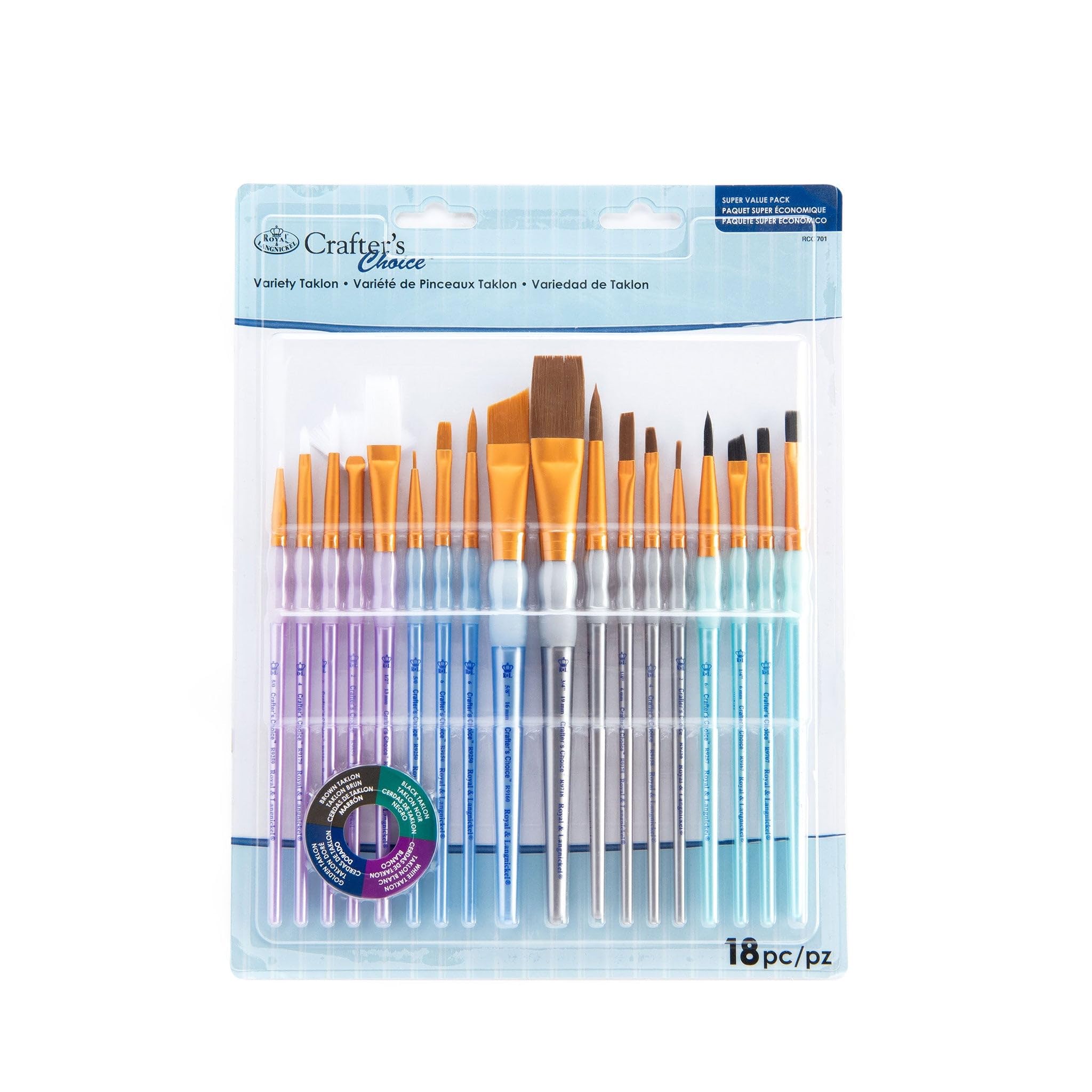 Crafter's Choice Variety Brush Value Set-18/Pkg