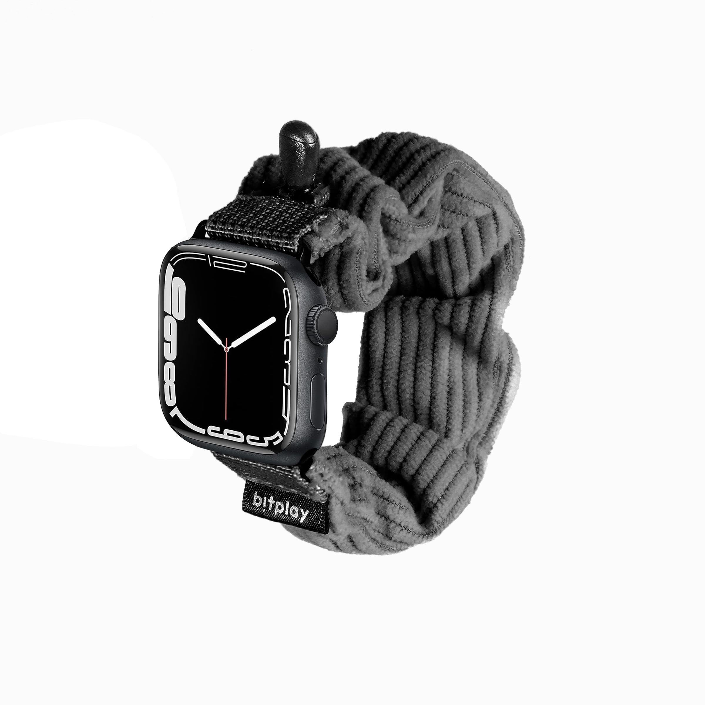 Photo 1 of bitplay-Scrunchie Apple Watch Band, Cozy Series, 26mm, For Apple Watch Ultra 49/45 / 44mm(26mm, Dusty Blue)