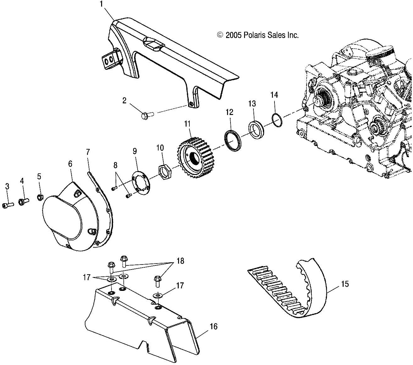 victory drive belt 3211088