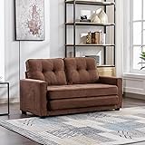 ERYE 3 Fold Upholstered Tufted Futon Sofa Bed