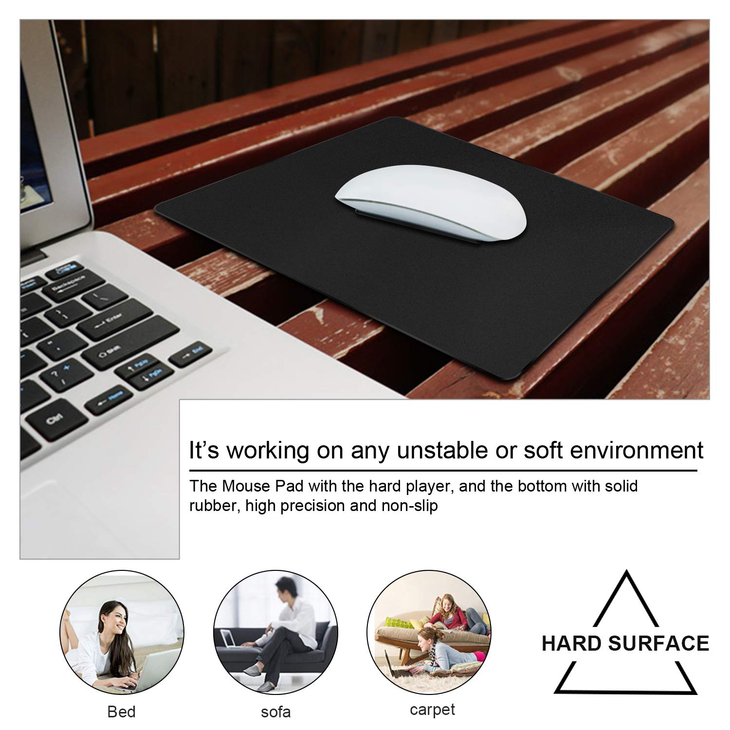 BitechPro Hard Gaming Mouse Pad with Enhance Precision and Smooth