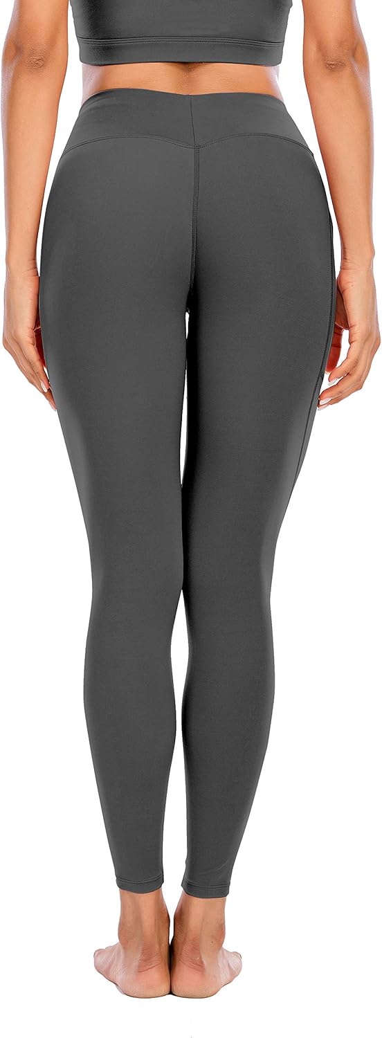 Miss Adola Workout Leggings for Women with Pocket-High Waisted Yoga Pants-Tummy Control Non-See Through Yoga Leggings: Clothing