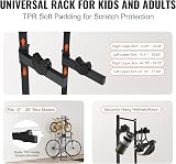 VEVOR 4 Bike Gravity Vertical Rack Free Standing Adjustable 260 pounds Black view 3