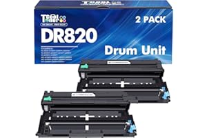 COOL TONER DR820 DR-820 DR 820 Drum Unit Black Compatible for Brother DR820 HL-L6200DW Drum Unit for HL-L6200DW HLL6200DW L6200DW MFC-L5850DW MFC-L5900DW MFC-L5700DW HL-L5200DW L5200DWT Printer Ink 2 Pack