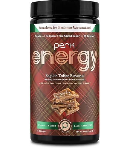 Amazon.com : Perk Energy Drink Mix (Vanilla Caramel Steamer) 10