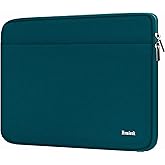 Laptop Sleeve Case 17 Inch, Shockproof Protective Notebook Case with Accessory Pocket, Briefcase Carrying Bag Compatible with 17-17.3 Inch Laptop, Computer, Notebook, Cyan Color