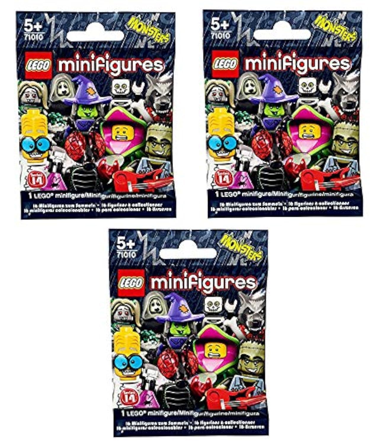 Lego Series 14 Minifigures 71010 (Lego Series 14 Blind Bag x 3)