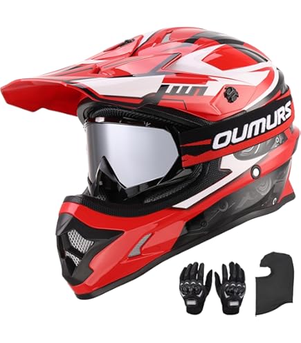 ScorpionEXO VX-16 Format Dual Off-Road Dirt MX Motocross Racing Adult Full Race Helmet with Visor Dot Approved Gloss Blue-LG : Automotive