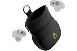 Skullcandy Push 720 Open Wireless Open Ear Bluetooth Earbuds, Headphones, Waterproof, Clip-On Lightweight Design, 30 Hours Battery, Wireless Charging Pouch, Microphone for iPhone Android - Bone