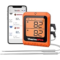 ThermoPro Wireless Meat Thermometer of 650FT, Bluetooth Meat Thermometer for Smoker Oven, Grill Thermometer with Dual Probes,