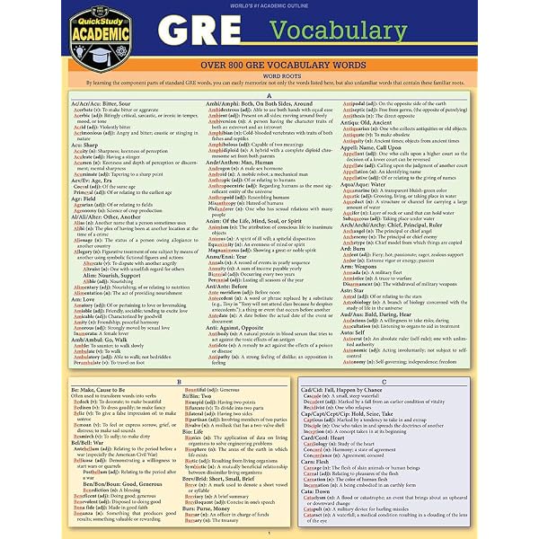 GRE - Quantitative Reasoning: QuickStudy Laminated Reference Guide