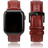 CORROPELLE Leather Watch Bands Compatible with Apple Watch 49mm 46mm 45mm 44mm 42mm 41mm 40mm 38mm, Elegant Top Grain Leather Replacement Strap for iWatch Series 11 10 9 8 7 6 5 4 3 2 1 SE/Ultra 3 2 1