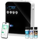 Waterless Essential Oil Diffuser,House Scent Air Diffusers for Home Hotel | with APP Control(Auto Timer) &amp; Touch Screen(Adjust Level) |1500 sq.ft,Large Room Aromatherapy Oil Diffuser,250ml,Quiet(Black)