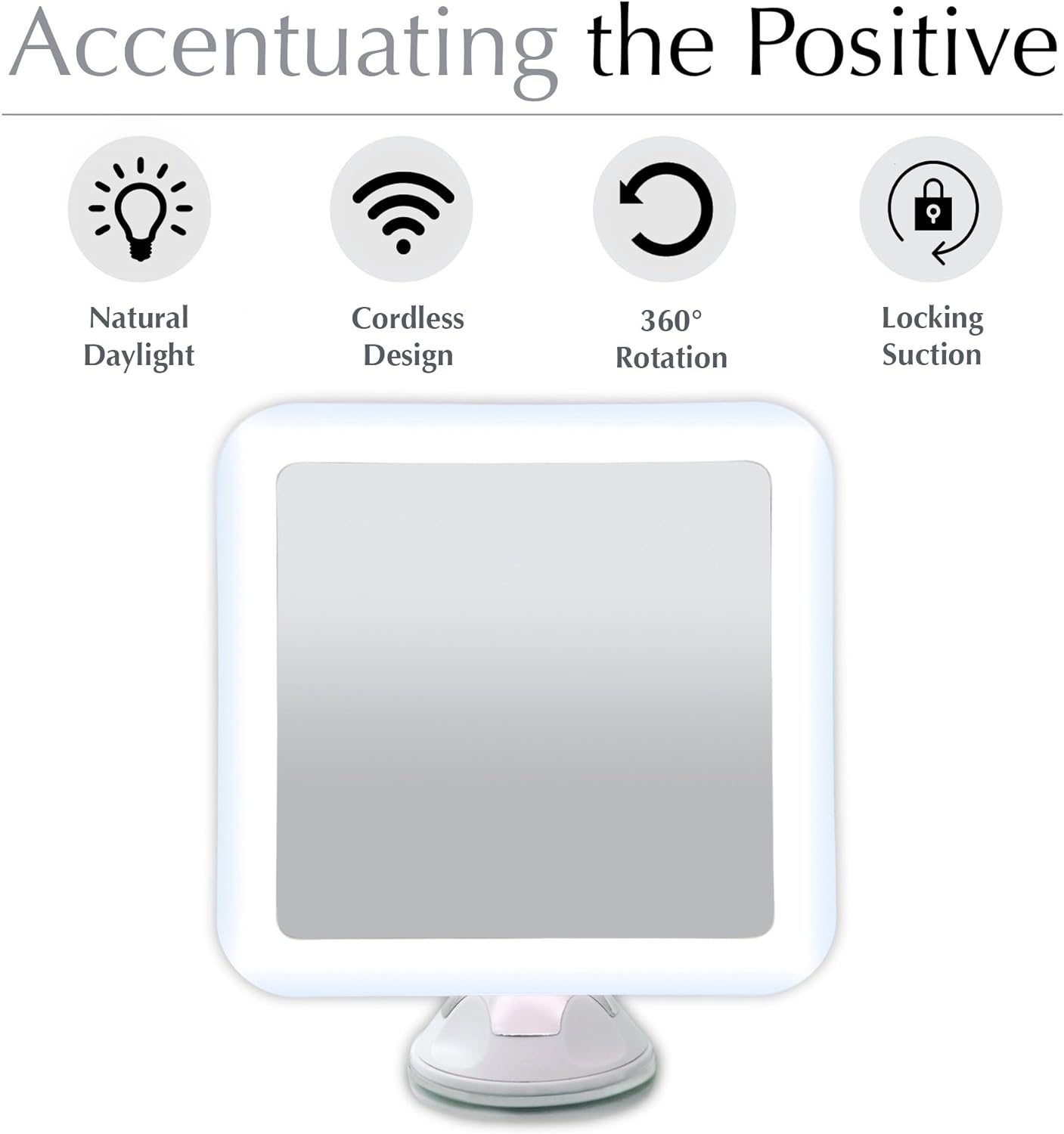 Fancii 10x Magnifying Lighted Makeup Mirror Daylight LED Travel