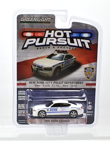 Amazon Greenlight 1 64 Hotpursuit 10 Dodge Charger New York City Police Department グリーンライト ホットパシュート 10 ダッジ チャージャー ニューヨーク パトカー ミニカー ダイキャストカー ホビー