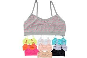 ALYCE IVES INTIMATES Alyce Ives Girls Seamless Training Bra, Cropped Cami Bra for Teens Pack of 10