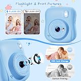 Hangrui Kids Camera Instant Print 14MP 1080P 32GB Card for Ages 3-8 view 7