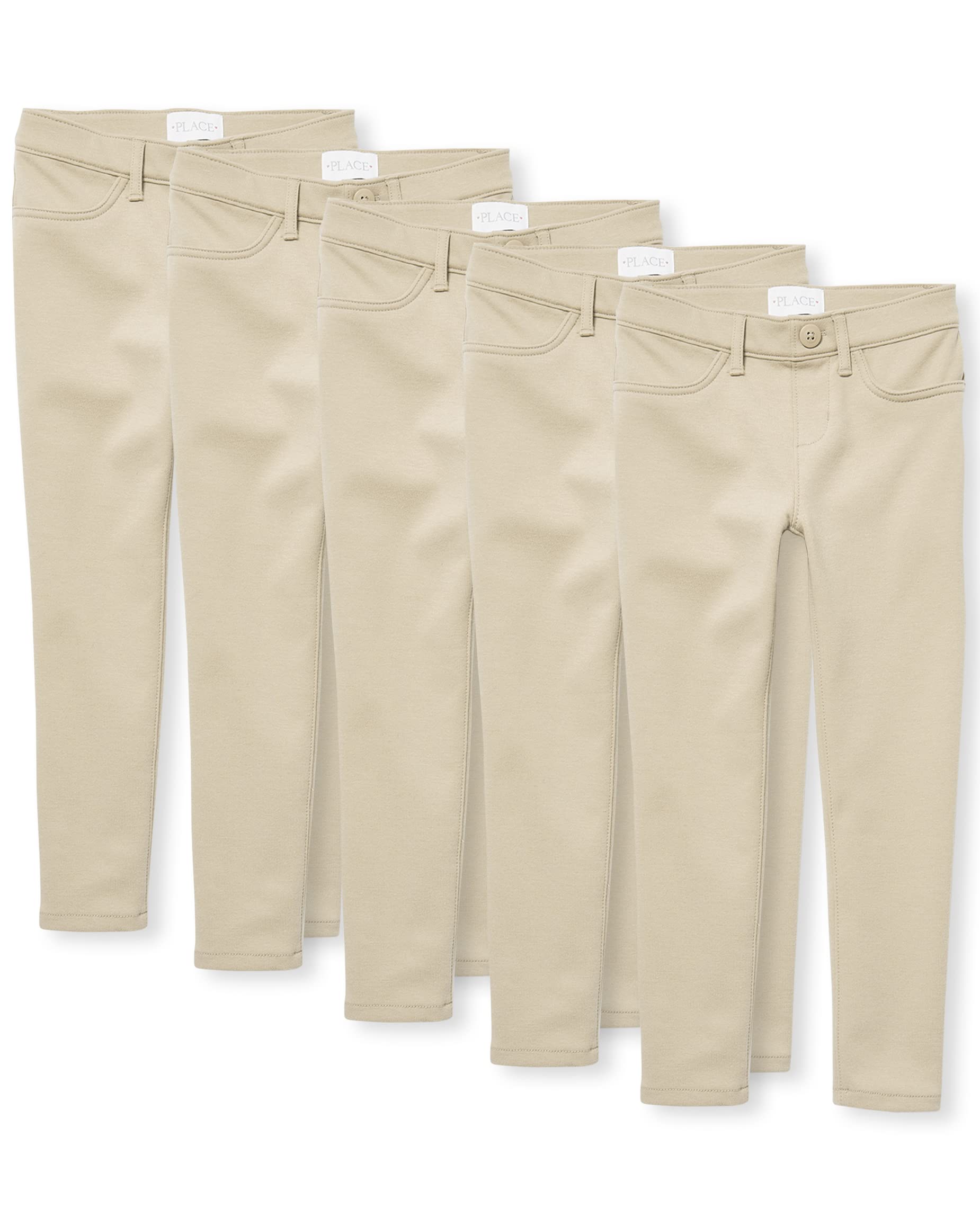 Photo 1 of The Children's PlaceThe Children's Place Girls Ponte Knit Pull On Jeggings5 packSandy14
