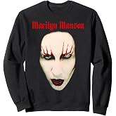 Marilyn Manson Big Face Red Lips Sweatshirt