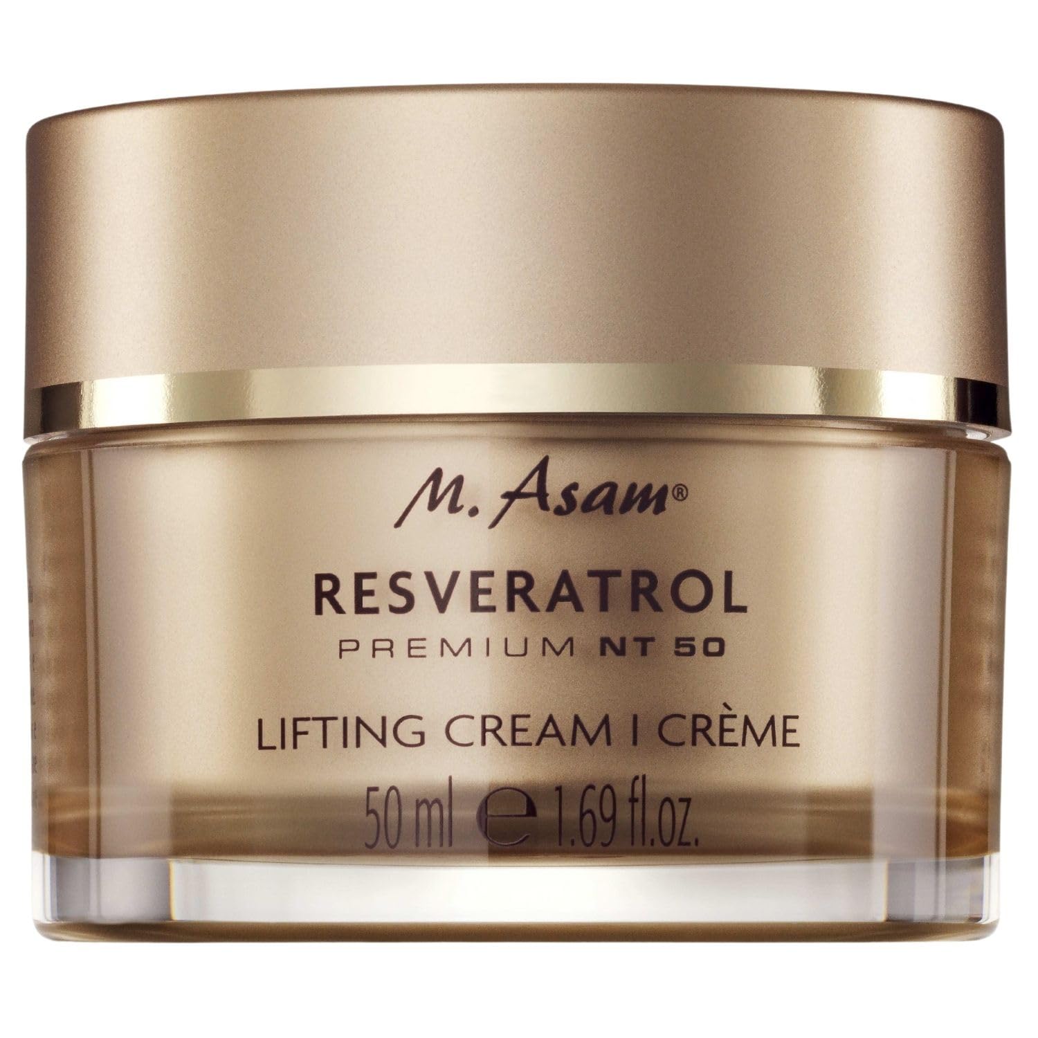 M. Asam Resveratrol Premium Lifting Cream (50ml) – Anti-aging moisturiser for day & night, with peptides for hydrated, smoother-looking skin