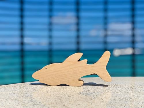 wooden shark toy