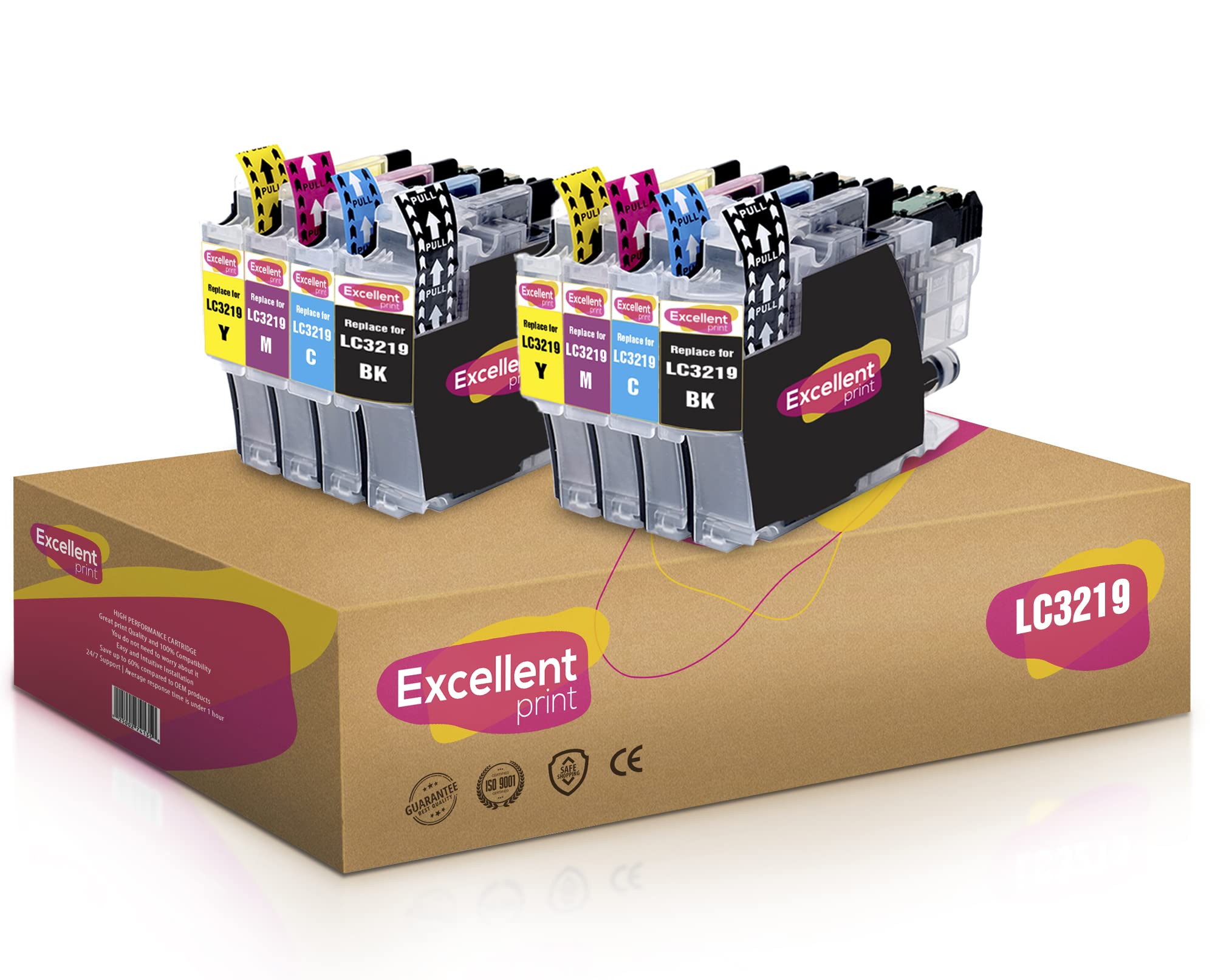 Excellent Print LC3219XL LC-3219XL LC3219 Compatible Ink Cartridges for Brother MFC-J6935DW MFC-J5330DW MFC-J6930DW MFC-J6530DW