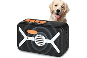 YinRazer Anti Barking Device,Wallmountable Upgraded 50ft Dog Barking Control Devices with 3 Adjustable Level,Automatic Manual Switchable Ultrasonic Bark Stopper