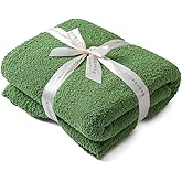 bearberry Super Soft Fluffy Throw Blanket Lightweight Cozy Warm Throw Blankets for Couch Bed Sofa All Season (Avocado Green, 50”x60”)