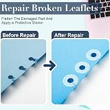 Rowwait 250 Pcs Hole Reinforcement Labels Transparent 6mm Inner 15mm Outer view 5
