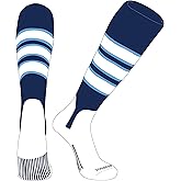 PEAR SOX OTC Baseball Softball Stirrup Socks (C, 5in) Navy, Sky Blue, White