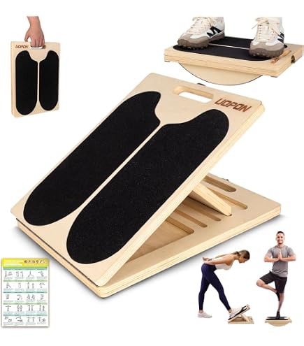 Planche Inclinée Multifonction Pour Soulager Les Douleurs De Pied - Réglable Et Pliable, En Bois