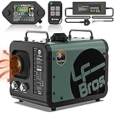 LF Bros 110V/12V 5KW All-in-1 Diesel Heater, 5L Air Diesel Parking Space Heater with Plateau Mode, Come with Remote, T4 LCD C